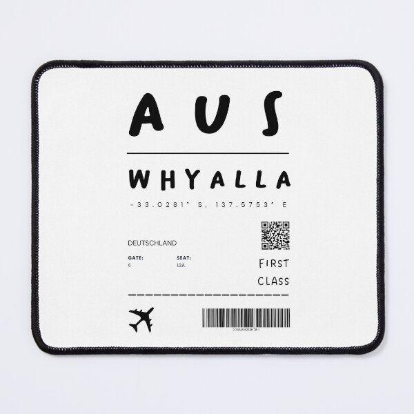 Item preview, Whyalla | Plane Ticket Design | Traveling | Tourists designed and sold by RM-Journey.