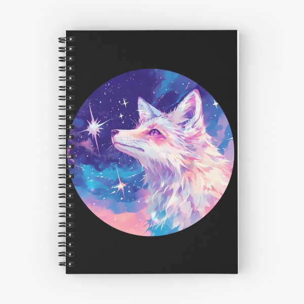 Item preview, Cyber White Fox // Aesthetic White Fox // Galaxy and Stars //  Animal Cute Art // Gaming Aesthetic Stickers designed and sold by SMARTKIT  DESIGNAGENCY.