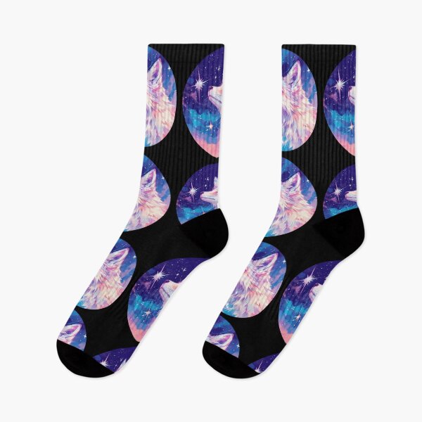 Item preview, Cyber White Fox // Aesthetic White Fox // Galaxy and Stars //  Animal Cute Art // Gaming Aesthetic Stickers designed and sold by SMARTKIT  DESIGNAGENCY.