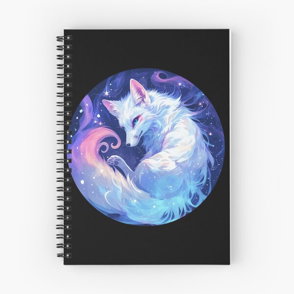 Item preview, Cyber White Fox // Aesthetic White Fox // Galaxy and Stars //  Animal Cute Art // Gaming Aesthetic Stickers designed and sold by SMARTKIT  DESIGNAGENCY.