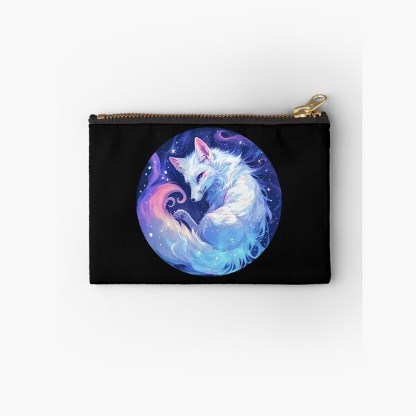 Item preview, Cyber White Fox // Aesthetic White Fox // Galaxy and Stars //  Animal Cute Art // Gaming Aesthetic Stickers designed and sold by SMARTKIT  DESIGNAGENCY.