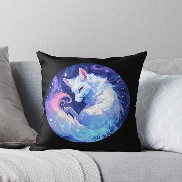 Item preview, Cyber White Fox // Aesthetic White Fox // Galaxy and Stars //  Animal Cute Art // Gaming Aesthetic Stickers designed and sold by SMARTKIT  DESIGNAGENCY.