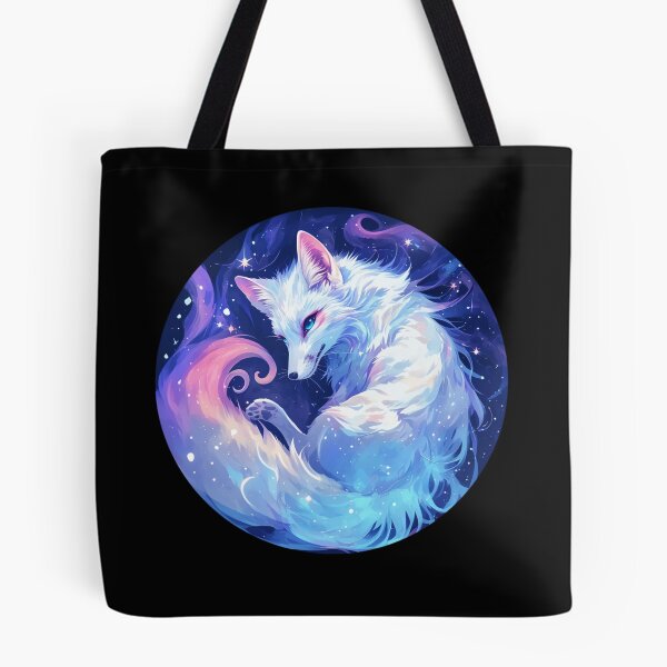 Item preview, Cyber White Fox // Aesthetic White Fox // Galaxy and Stars //  Animal Cute Art // Gaming Aesthetic Stickers designed and sold by SMARTKIT  DESIGNAGENCY.