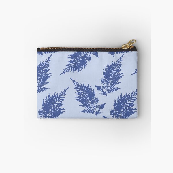 Item preview, Minimalistic blue pressed fern pattern designed and sold by LindaSitniece.