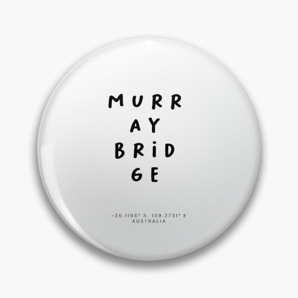 Item preview, Murray Bridge | Typography Design | Design Map Coordinates designed and sold by RM-Journey.
