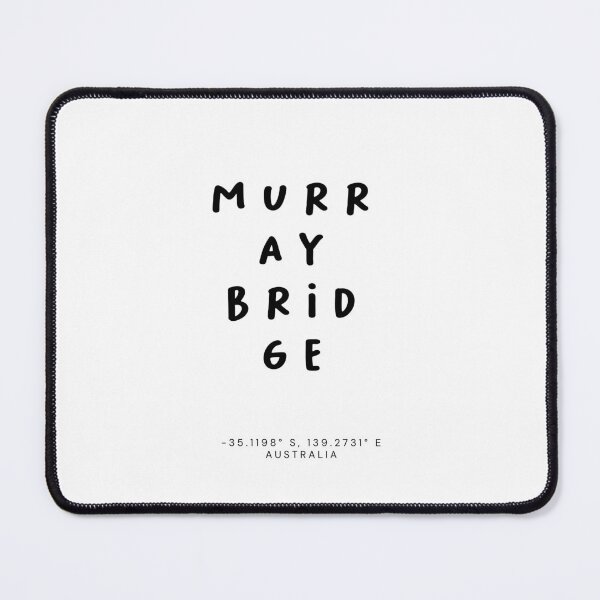 Item preview, Murray Bridge | Typography Design | Design Map Coordinates designed and sold by RM-Journey.