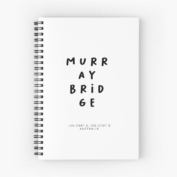 Item preview, Murray Bridge | Typography Design | Design Map Coordinates designed and sold by RM-Journey.