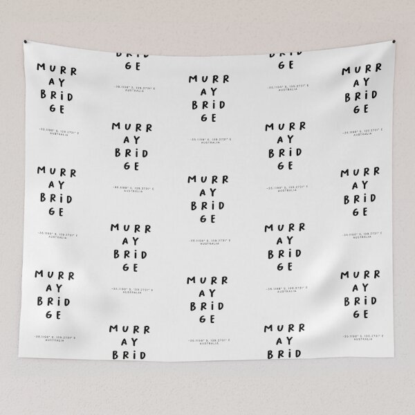 Item preview, Murray Bridge | Typography Design | Design Map Coordinates designed and sold by RM-Journey.