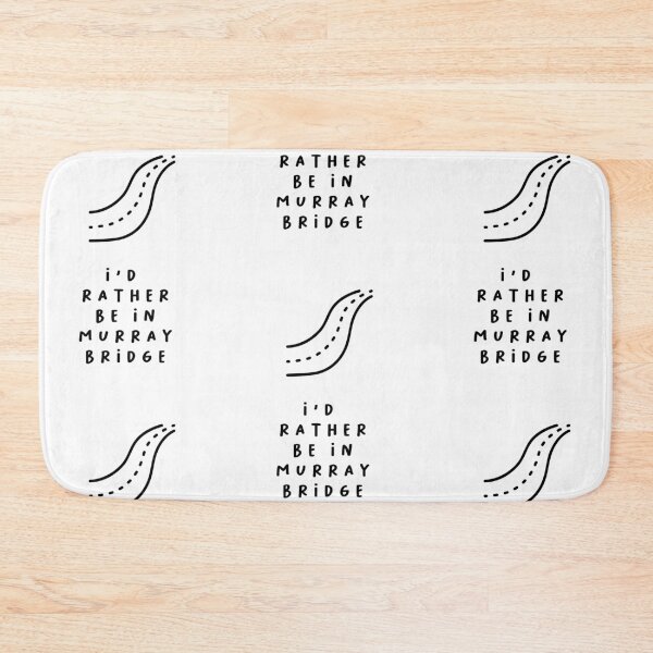 Item preview, I'd Rather be in Murray Bridge | Typography Design | Minimalist Aesthetic designed and sold by RM-Journey.