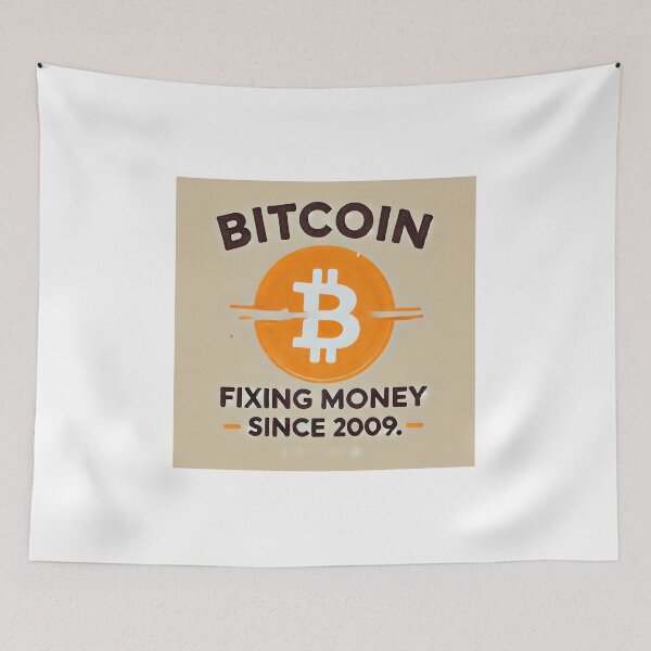 Item preview, Bitcoin fixing money since 2009 Orange Logo designed and sold by NoCompetition.