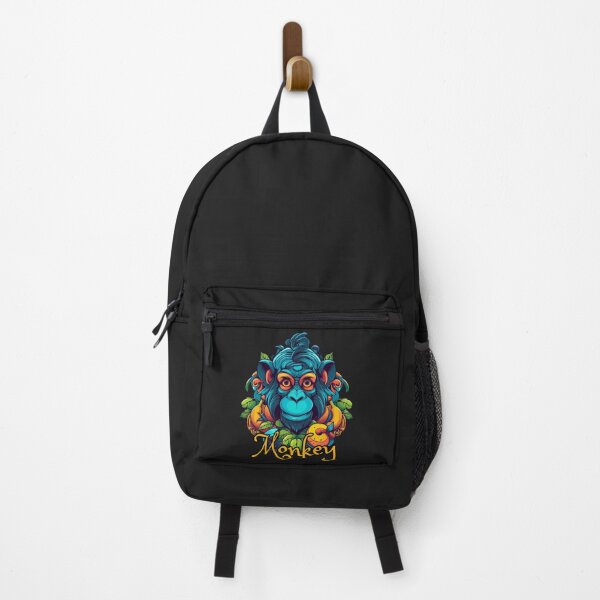 Aperçu de l'œuvre Monkey Adventure en noir bleu créée et vendue par Taurus-Fearless.