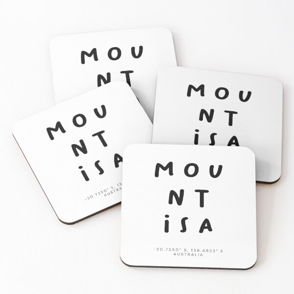 Item preview, Mount Isa | Typography Design | Design Map Coordinates designed and sold by RM-Journey.