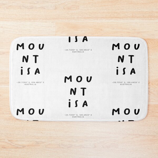 Item preview, Mount Isa | Typography Design | Design Map Coordinates designed and sold by RM-Journey.