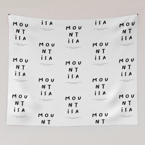 Item preview, Mount Isa | Typography Design | Design Map Coordinates designed and sold by RM-Journey.