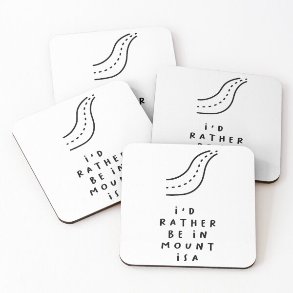 Item preview, I'd Rather be in Mount Isa | Typography Design | Minimalist Aesthetic designed and sold by RM-Journey.