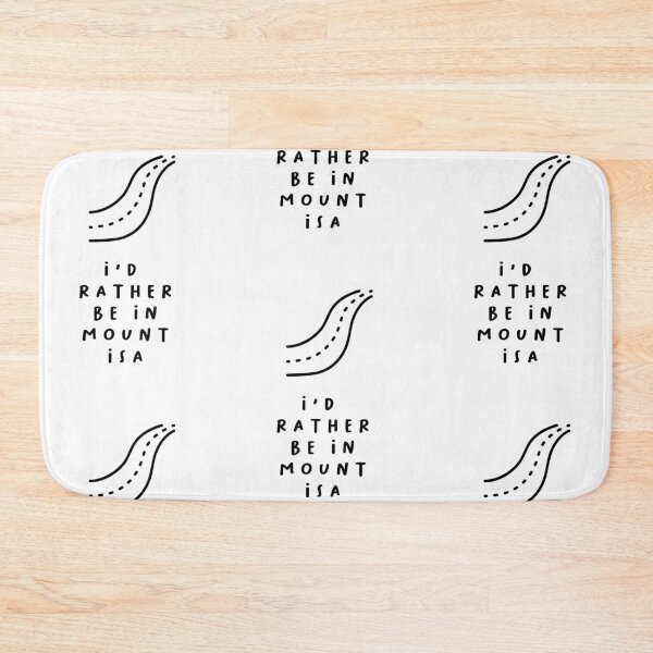 Item preview, I'd Rather be in Mount Isa | Typography Design | Minimalist Aesthetic designed and sold by RM-Journey.