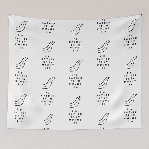 Item preview, I'd Rather be in Mount Isa | Typography Design | Minimalist Aesthetic designed and sold by RM-Journey.
