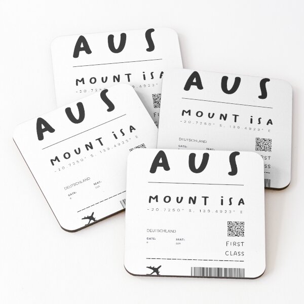 Item preview, Mount Isa | Plane Ticket Design | Traveling | Tourists designed and sold by RM-Journey.