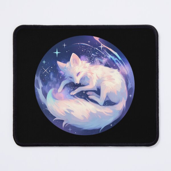 Item preview, Cyber White Fox // Aesthetic White Fox // Galaxy and Stars // Animal Cute Art // Gaming Aesthetic Stickers designed and sold by SMARTKIT DESIGNAGENCY.