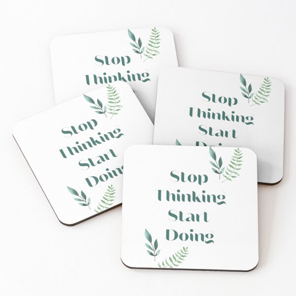 Item preview, stop thinking start doing  designed and sold by AzulStore1.