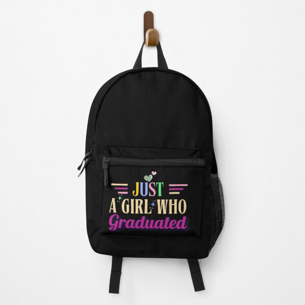 Item preview, Just A Girl Who Graduated Typographic Colorful Girls Design designed and sold by Raise2Shine.
