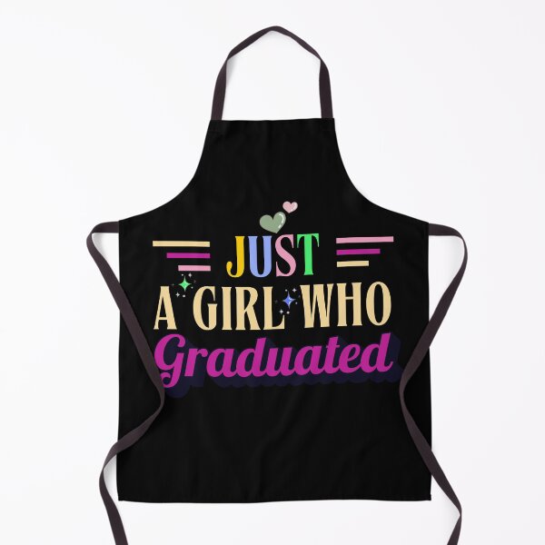 Item preview, Just A Girl Who Graduated Typographic Colorful Girls Design designed and sold by Raise2Shine.
