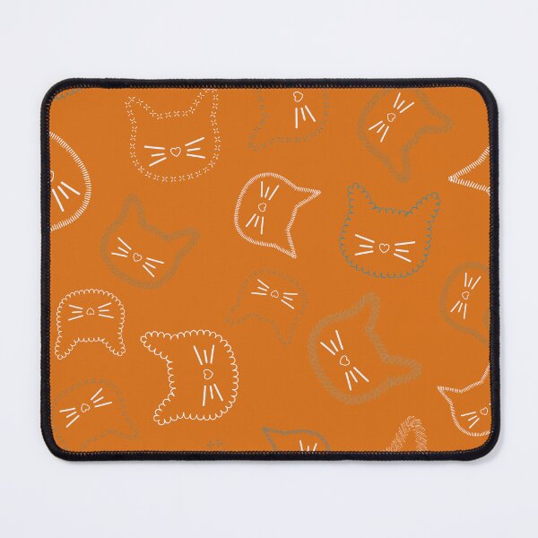 Item preview, Gatos Cosidos Naranja designed and sold by PasdeChatDesign.
