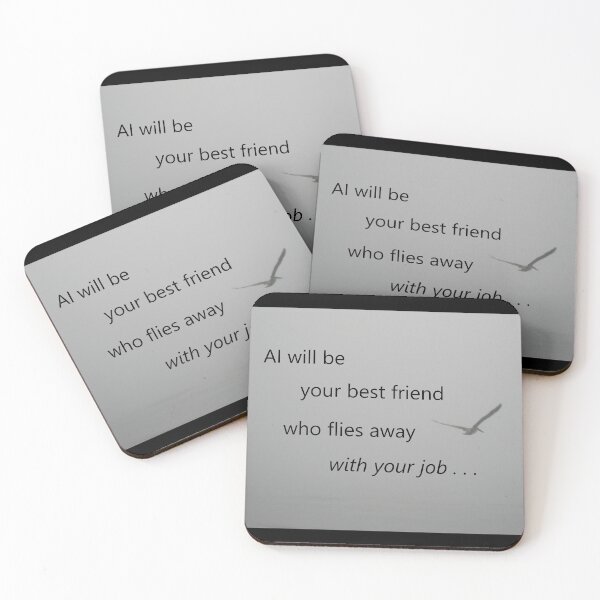 Item preview, Foggy Pelican Saying: AI Your Best Friend designed and sold by JoyousArt4u.