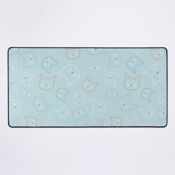 Item preview, Gatos Cosidos Azul Pálido designed and sold by PasdeChatDesign.