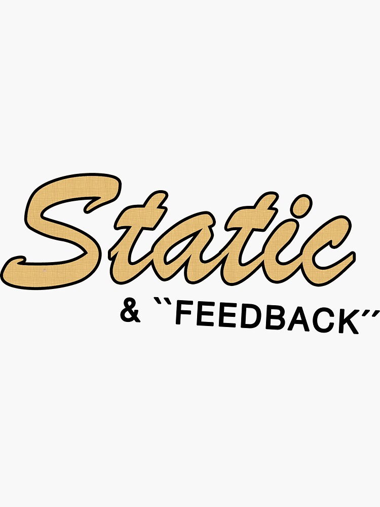 Thumbnail 3 of 3, Sticker, Static & Feedback sticker designed and sold by nicktavares.