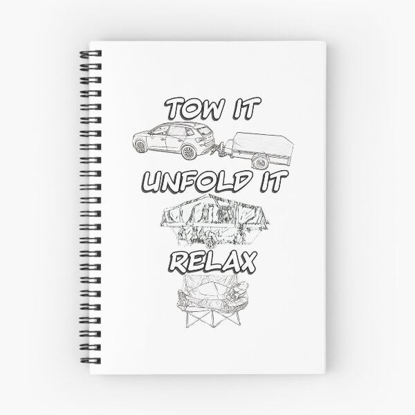 Item preview, Tow it, Unfold it, Relax - Black and White Folding Caravan 2 designed and sold by BeccaAelishe.