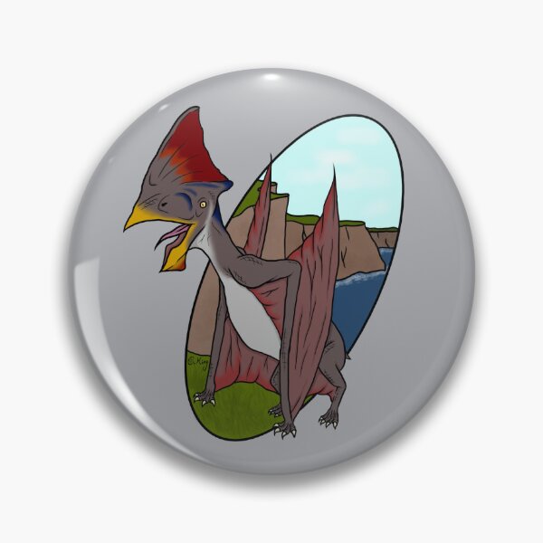 Item preview, Tapejara and Cliffside Background (Dinosaur Graphic) designed and sold by CKing-Paleo-Art.