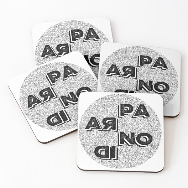 Item preview, Paranoid stylish lineart black and white type modern minimalist designed and sold by aisimard.