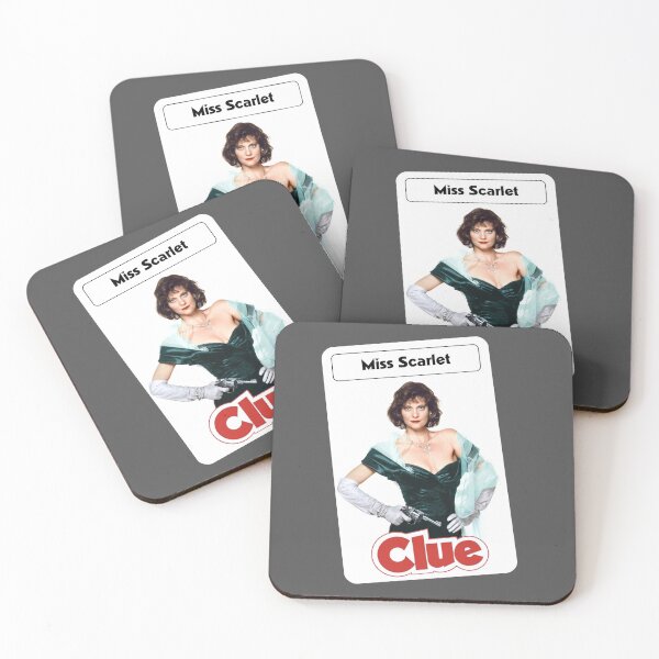 Item preview, CLUE - Movie style Character art Card - Miss Scarlet designed and sold by Michaelofthe80s.