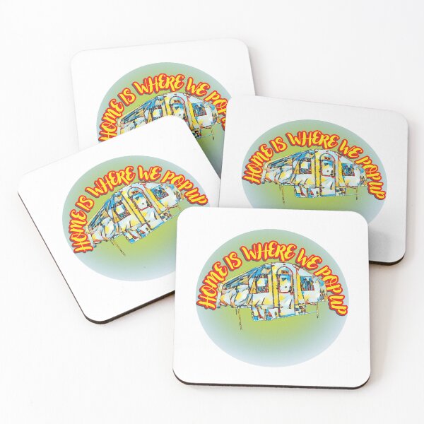 Item preview, Home is Where We Pop Up Multi Coloured Trailer Tent designed and sold by BeccaAelishe.