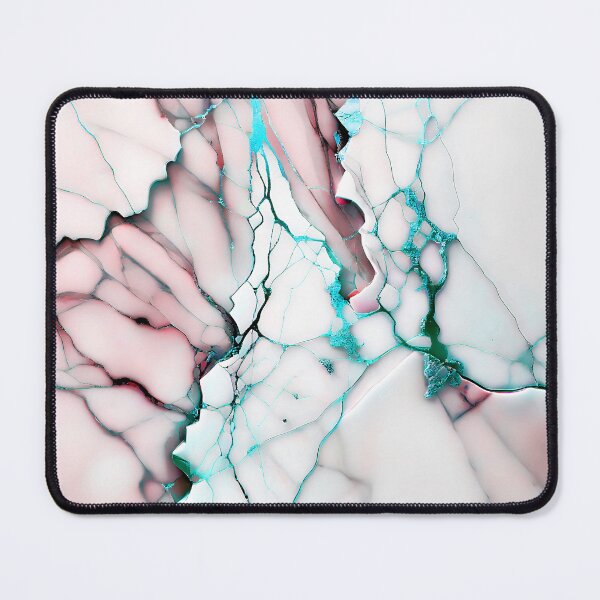 Item preview, Marble Abstract Design - Marble IMAGE PRINT ONLY - White Dusty Pink Cyan Decor designed and sold by Beachy.