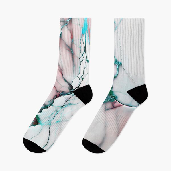 Item preview, Marble Abstract Design - Marble IMAGE PRINT ONLY - White Dusty Pink Cyan Decor designed and sold by Beachy.