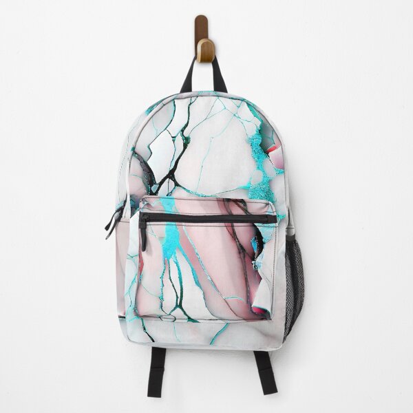 Item preview, Marble Abstract Design - Marble IMAGE PRINT ONLY - White Dusty Pink Cyan Decor designed and sold by Beachy.