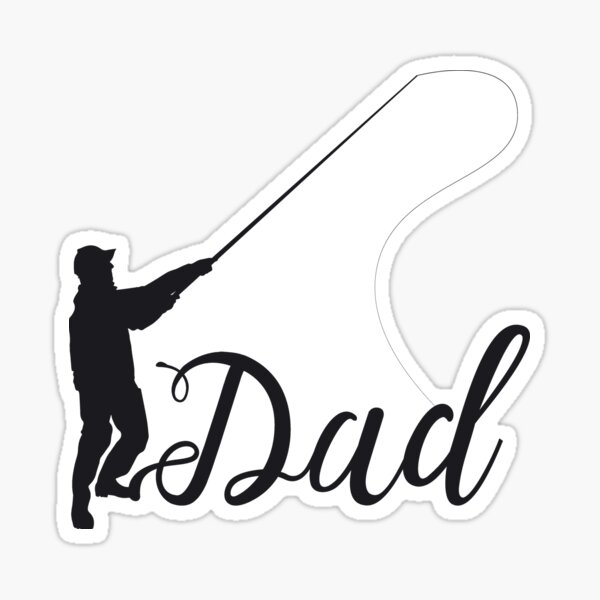 Father's Day Gifts Fishing' Sticker