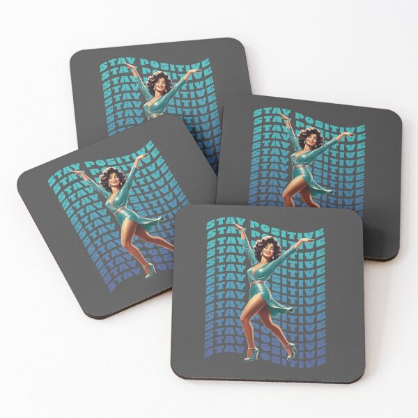 Item preview, STAY POSITIVE RETRO WOMAN ILLUSTRATION designed and sold by La Loca.