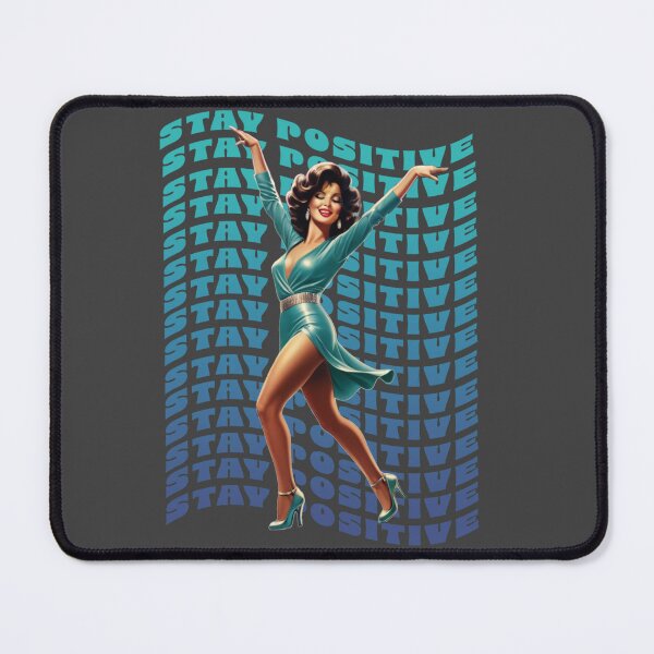 Item preview, STAY POSITIVE RETRO WOMAN ILLUSTRATION designed and sold by La Loca.