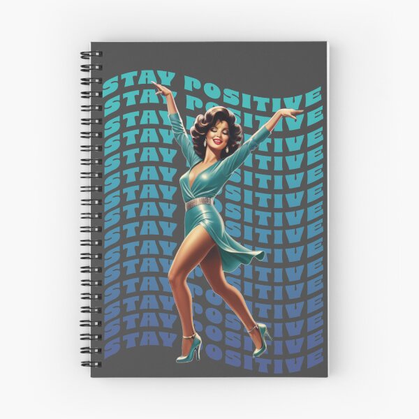 Item preview, STAY POSITIVE RETRO WOMAN ILLUSTRATION designed and sold by La Loca.