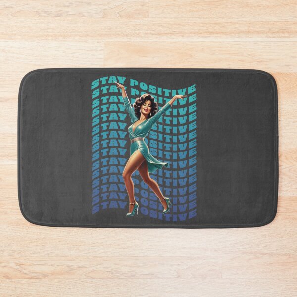 Item preview, STAY POSITIVE RETRO WOMAN ILLUSTRATION designed and sold by La Loca.