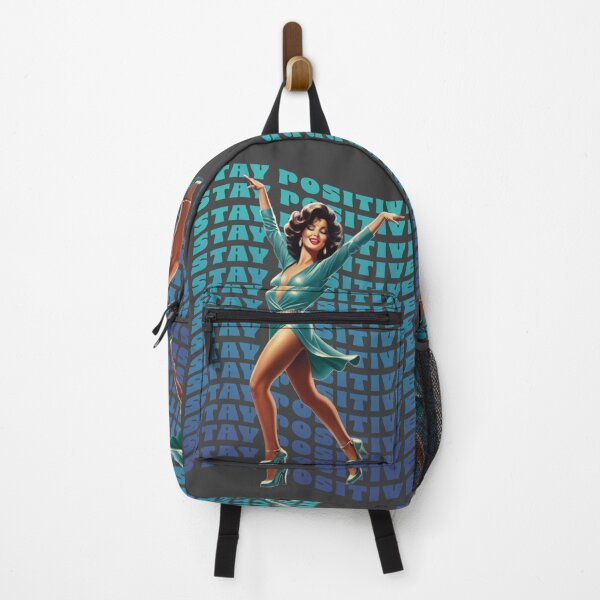 Item preview, STAY POSITIVE RETRO WOMAN ILLUSTRATION designed and sold by La Loca.