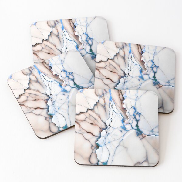 Item preview, Marble Abstract Design - Marble IMAGE PRINT ONLY - White Peach Blue Decor designed and sold by Beachy.
