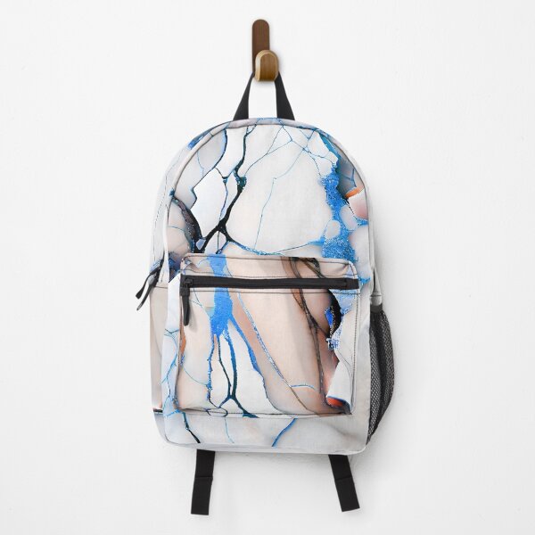 Item preview, Marble Abstract Design - Marble IMAGE PRINT ONLY - White Peach Blue Decor designed and sold by Beachy.
