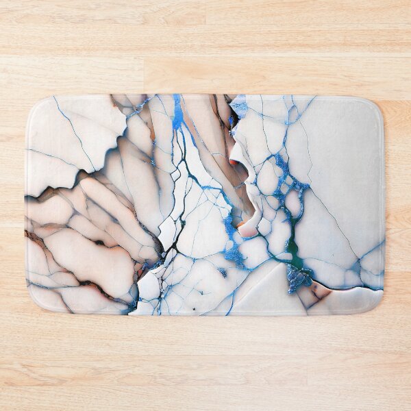 Item preview, Marble Abstract Design - Marble IMAGE PRINT ONLY - White Peach Blue Decor designed and sold by Beachy.