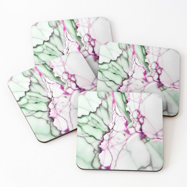 Item preview, Marble Abstract Design - Marble IMAGE PRINT ONLY - White Green Hot Pink Decor designed and sold by Beachy.
