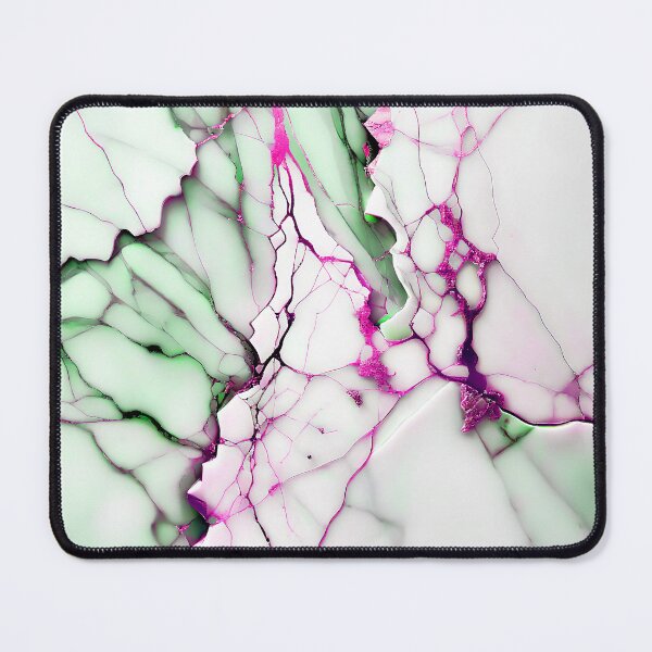 Item preview, Marble Abstract Design - Marble IMAGE PRINT ONLY - White Green Hot Pink Decor designed and sold by Beachy.