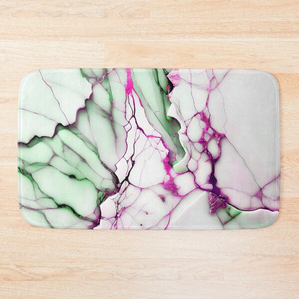Item preview, Marble Abstract Design - Marble IMAGE PRINT ONLY - White Green Hot Pink Decor designed and sold by Beachy.